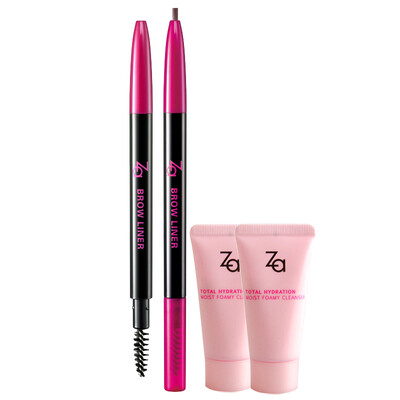 

(Natural brown 0.17g * 2 + with 2 gifts randomly sent) (waterproof anti-sweat anti-blooming)