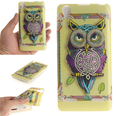 

Сова Pattern Мягкий тонкий ТПУ Резиновая крышка силиконовый гель чехол для Lenovo A6000