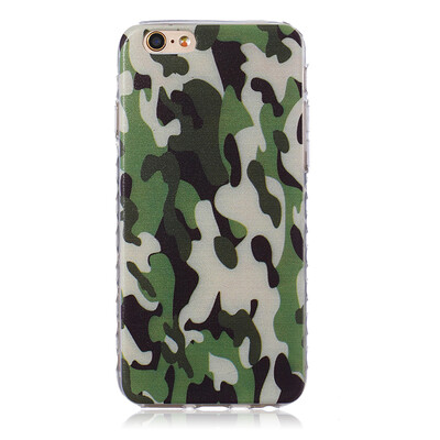 

Camouflage Pattern Soft Thin TPU Rubber Silicone Gel Case Cover for IPHONE 6/6S