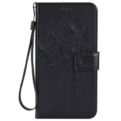 

Black Tree Design PU Leather Flip Cover Wallet Card Holder Case for SAMSUNG A710 A72016