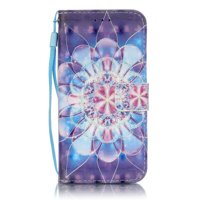 

Colourful Flower Design PU Leather Flip Cover Wallet Card Holder Case for SAMSUNG S6EDGE