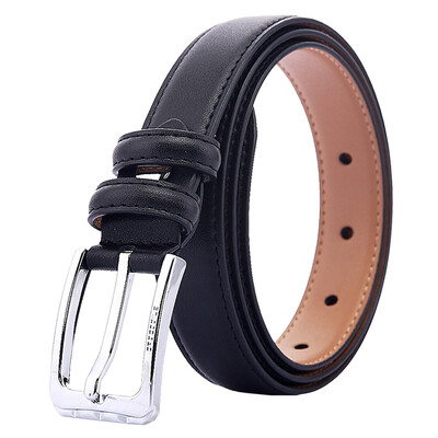 

Jingdong supermarket crocodile shirt CROCODILE is still wild leather belt women leisure trend ladies belt candy color belt belt 14511002-01 black