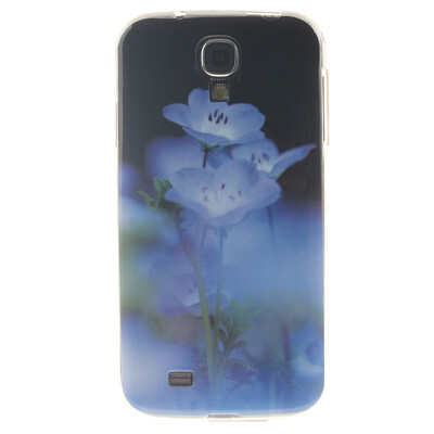 

Blue flower Pattern Soft Thin TPU Rubber Silicone Gel Case Cover for SAMSUNG Galaxy S4 I9500