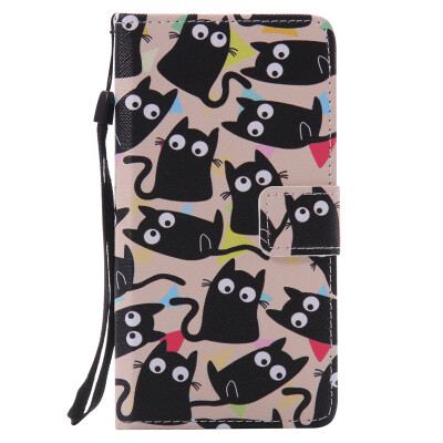 

Cute Kitten Design PU Leather Flip Cover Wallet Card Holder Case for HUAWEI P9 MINI