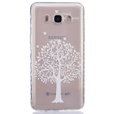 

White tree Pattern Soft Thin TPU Rubber Silicone Gel Case Cover for SAMSUNG Galaxy J5 2016/J510