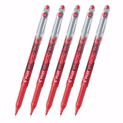 

PILOT BL-P50 Financial pen 05mm Smooth needle pen for examination Red 5 packs