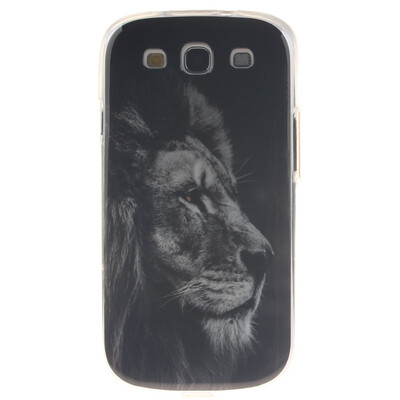 

Black lion Pattern Soft Thin TPU Rubber Silicone Gel Case Cover for SAMSUNG GALAXY SIII I9300