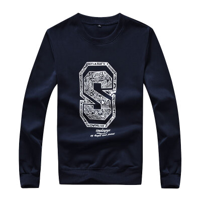 

Tommy Jeep T-shirt fashion men's round neck long-sleeved sweater 17030L05 dark blue 3XL