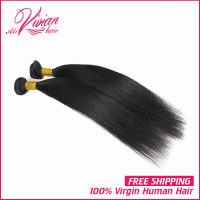 

2 Bundles Brazilian Virgin Hair Straight Grade 7A 100% Human Hair Weft Unprocessed Brazilian Straight Hair Shipping Free