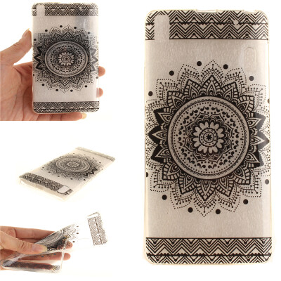 

Black mandala Pattern Soft Thin TPU Rubber Silicone Gel Case Cover for Lenovo K3 Note/A7000