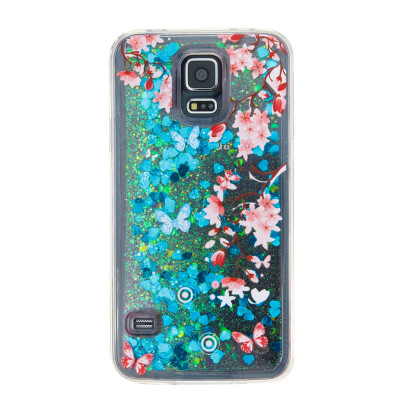 

Dynamic Quicksand Glitter Liquid Soft TPU Case Cover For SAMSUNG S5