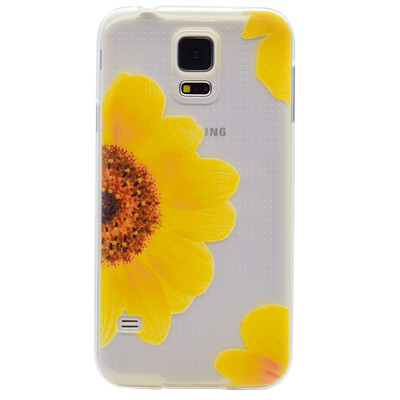 

Sunflower Pattern Soft Thin TPU Rubber Silicone Gel Case Cover for Samsung GALAXY S5