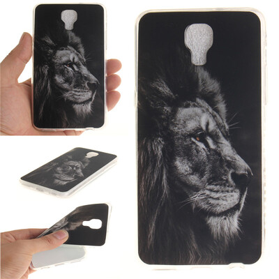 

Black lion Pattern Soft Thin TPU Rubber Silicone Gel Case Cover for LG X Screen