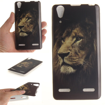 

Lions Pattern Soft Thin TPU Rubber Silicone Gel Case Cover for Lenovo A6000