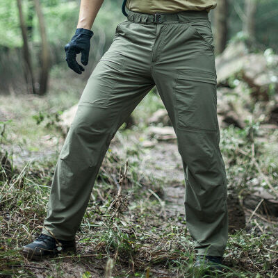 

FREE SOLDIER Outdoor sports tactical quick-drying pants male summer slim thin breathable Men's trousers