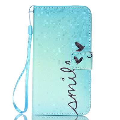 

Smile Design PU Leather Flip Cover Wallet Card Holder Case for LG K10