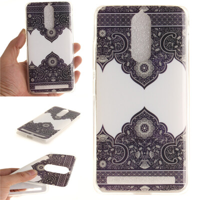 

Diagonal totem Pattern Soft Thin TPU Rubber Silicone Gel Case Cover for Lenovo K5 Note