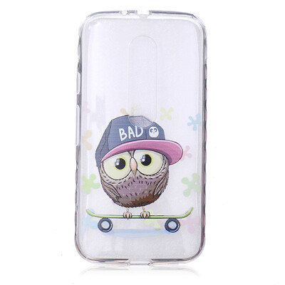 

Owl Pattern Soft Thin TPU Rubber Silicone Gel Case Cover for MOTO G3