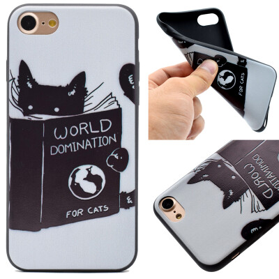 

Cat Pattern Мягкий тонкий ТПУ резиновый силиконовый гель Дело Чехол для IPHONE 7