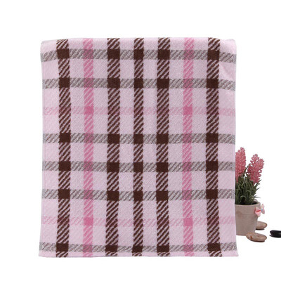 

Xin brand towel home textiles British grid cotton senior towel beige 70 * 140cm