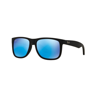

RayBan Ray Ban солнцезащитных очков для мужчин и женщин корейских больших коробок серии черного кадр синих линзы солнцезащитных очки RB4165F 622/55 55мм