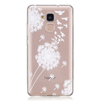 

Eagle Dress girl Pattern Soft Thin TPU Rubber Silicone Gel Case Cover for HUAWEI Honor 5C