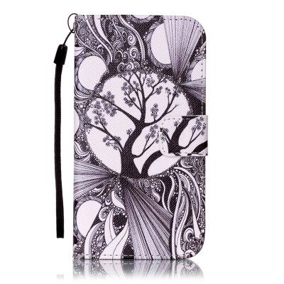 

Tree Design PU Leather Flip Cover Wallet Card Holder Case for SAMSUNG J5