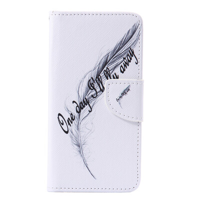 

Feather Design PU Leather Flip Cover Wallet Card Holder Case for SAMSUNG A510 A52016