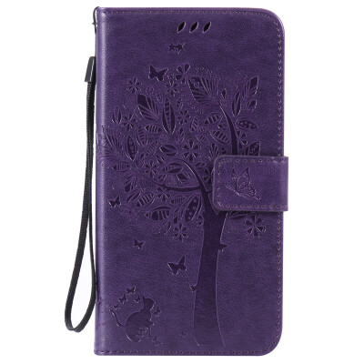 

Purple Tree Design PU Leather Flip Cover Wallet Card Holder Case for LG G4
