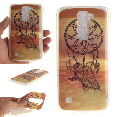 

Обложка Dreamcatcher Pattern Мягкий тонкий ТПУ резиновый силиконовый гель чехол для LG K7