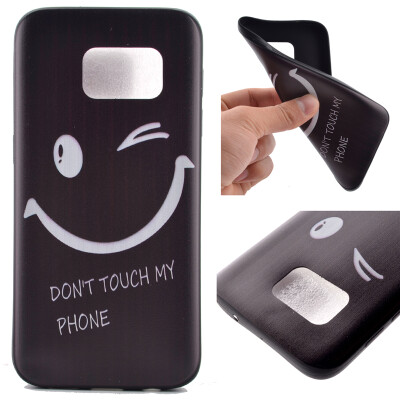 

Smiling face Pattern Soft Thin TPU Rubber Silicone Gel Case Cover for Samsung Galaxy S7