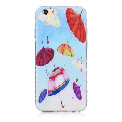 

umbrella Pattern Soft Thin TPU Rubber Silicone Gel Case Cover for IPHONE 66S