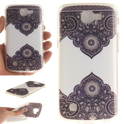 

Diagonal totem Pattern Soft Thin TPU Rubber Silicone Gel Case Cover for LG K4