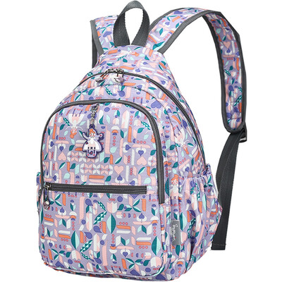 

MOMOgirl Shoulder Bag Girls Primary School Student Bag Bundled Shoulder Bag Casual Canvas Fashion New Waterproof M5282 Lavender Purple Angel