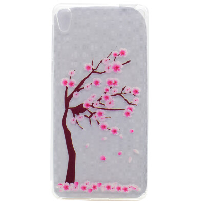 

Cherry tree Pattern Soft Thin TPU Rubber Silicone Gel Case Cover for Sony Xperia E5