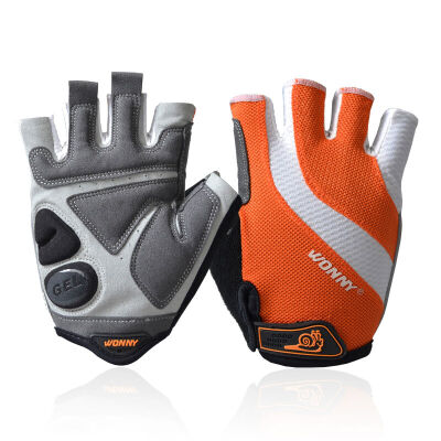 

Snail WONNY ZX-002 Bicycle riding gloves Half-pointed men&women Sports gloves Orange