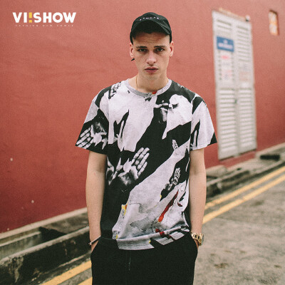 

Viishow Slim Scrawl Printing POLO Shirt