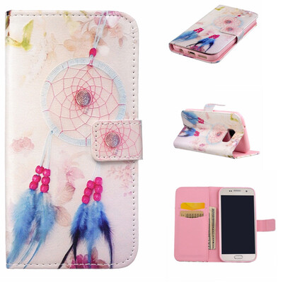 

Plumes and chimes Design PU Leather Flip Cover Wallet Card Holder Case for SAMSUNG GALAXY S7
