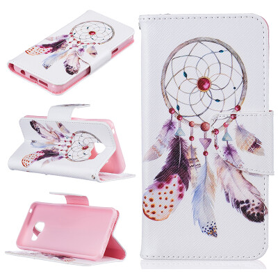 

Feather wind chimes Design PU Leather Flip Cover Wallet Card Holder Case for SAMSUNG GALAXY A3 2016A310