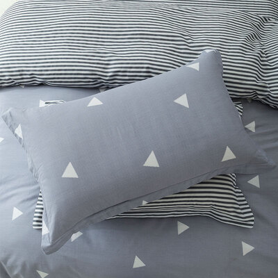 

Yingxin Home Textiles cotton skin-friendly pillowcase high density twill printing pillow bag 1 48 74cm Qingxin Garden green