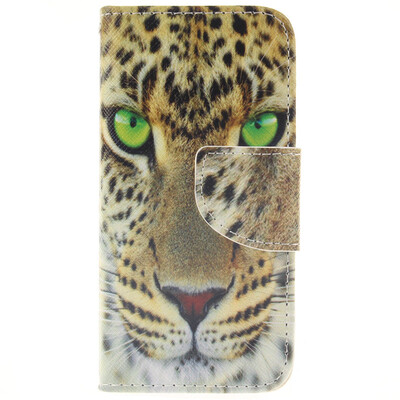 

Yellow tiger Design PU Leather Flip Cover Wallet Card Holder Case for IPHONE 5C