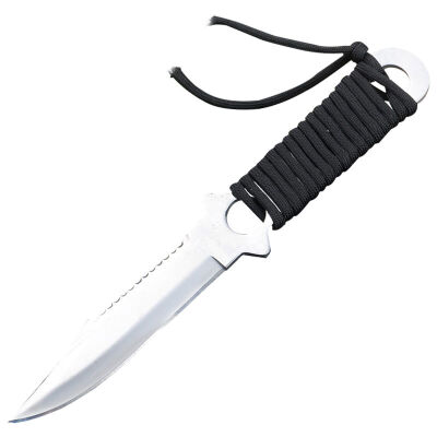 

Mountain hole man outdoor knife knife siege tool leggings knife diving straight knife self-defense weapons portable knife white arc with knife sets CM8031