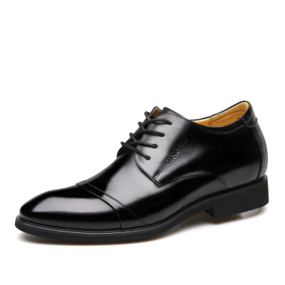 

Yicki EGCHI Dress shoes men's business casual fashion wear-resistant shoes 9614 black 42