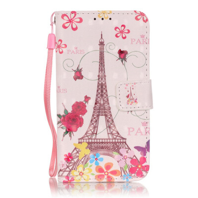 

Eiffel Tower Design PU Leather Flip Cover Wallet Card Holder Case for SAMSUNG G360