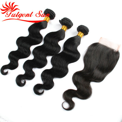 

3pc peruvian virgin hair with closure burgundy virgin hair with closure peruvian body wave virgin wet and wavy hair with closure