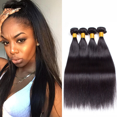 

8A Peruvian Virgin Hair Straight Human Hair 4 Bundles Peruvian Straight Virgin Hair Bundle Deals 8"-30" Peruvian Straight Hair