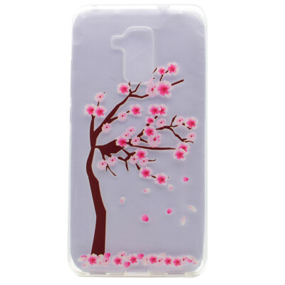 

Cherry tree Pattern Soft Thin TPU Rubber Silicone Gel Case Cover for Huawei Honor 5C