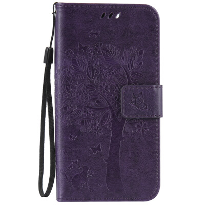 

Purple Tree Design PU Leather Flip Cover Wallet Card Holder Case for LENOVO A2020