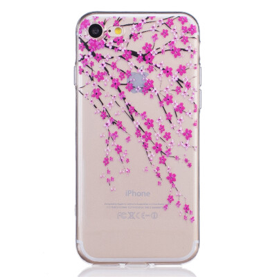 

Pick flowers Dress girl Pattern Soft Thin TPU Rubber Silicone Gel Case Cover for IPHONE 7