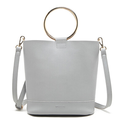 

MICOCAH Brand Fashion Women Bucket Bag 2 шт. Металлическое кольцо Кожа PU Роскошные сумки Женские сумки Дизайнерские женские кожаные сумочки G